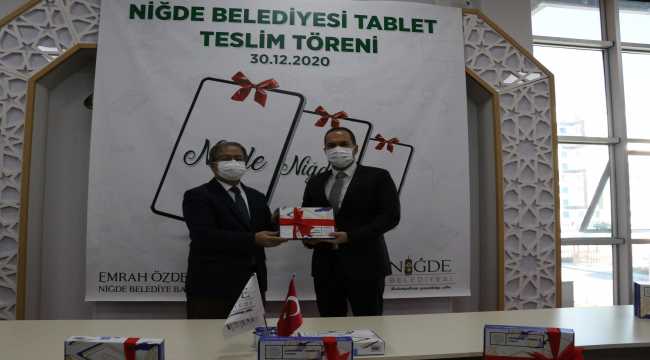 Niğde'de ihtiyaç sahibi 750 öğrenciye tablet bilgisayar verilecek