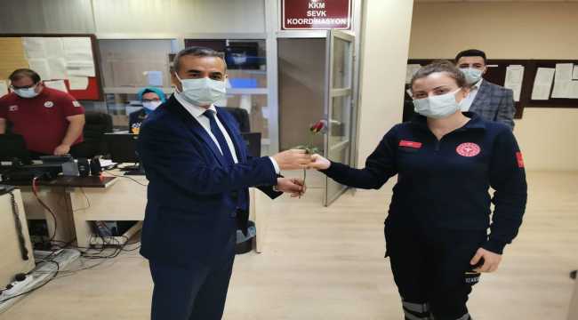 Osmaniye İl Sağlık Müdürü Öznavruz'dan sağlık çalışanlarına moral ziyareti