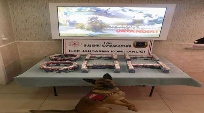 Suşehri'nde gümrük kaçağı sigara ele geçirildi