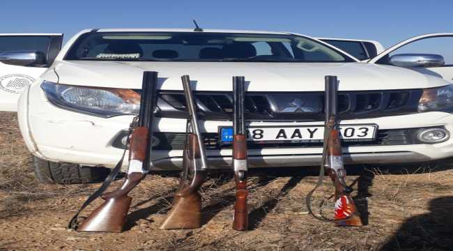 Aksaray'da kaçak avlanan 9 kişiye 37 bin 350 lira ceza kesildi