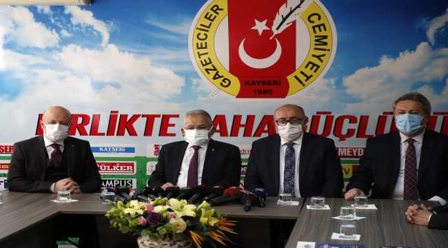 Belediye başkanları Gazeteciler Cemiyeti'ni ziyaret etti