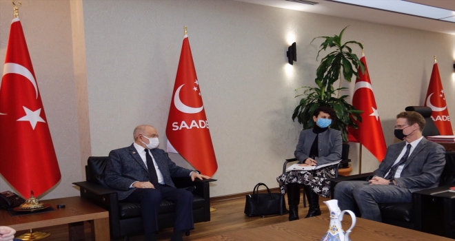 Karamollaoğlu, AB Türkiye Delegasyonu Başkanı Nikolaus Meyer-Landrut'la görüştü