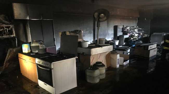 Kırıkkale'de iş yerinde çıkan yangın hasara neden oldu