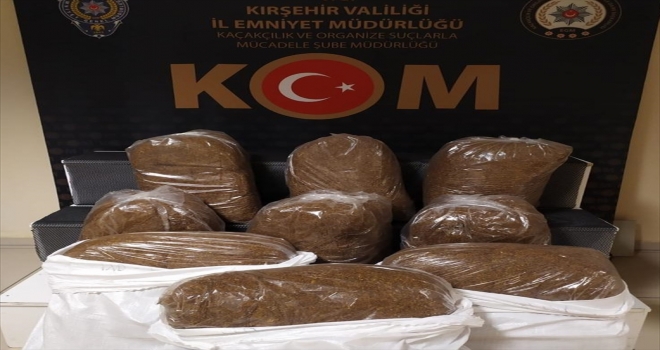 Kırşehir'de 150 kilogram kaçak tütün ele geçirildi