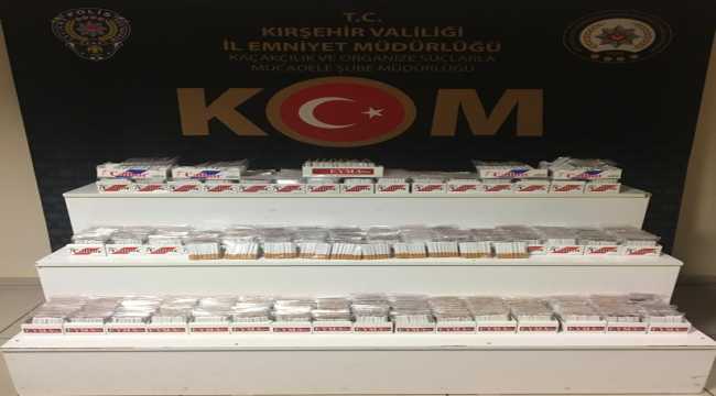 Kırşehir'de kaçak tütün operasyonu