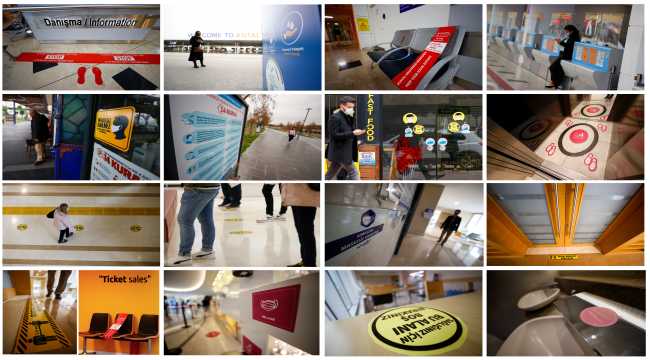 Kovid-19 çıkartmaları hayatın her alanında kendini hissettiriyor