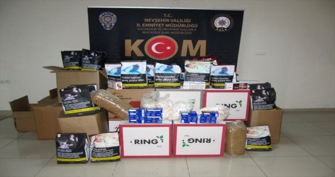 Nevşehir'de tütün kaçakçılığı operasyonunda 2 zanlı yakalandı