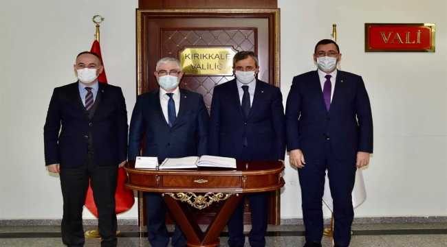 ROKETSAN Yönetim Kurulu Başkanı Yiğit'ten Vali Sezer'e ziyaret