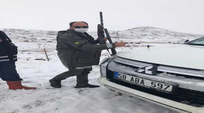 Sivas'ta usulsüz avlanan 9 kişiye 15 bin lira ceza