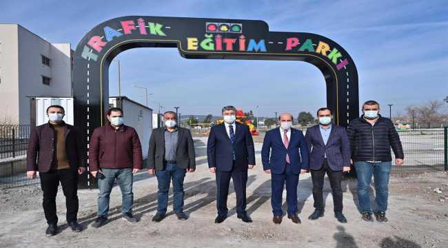 Vali Yılmaz trafik eğitim parkını inceledi