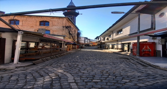 Beypazarı'nda sokağa çıkma kısıtlamasında sessizlik hakim 