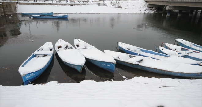 Beyşehir'de kar yağışı