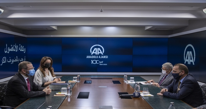 Cezayir'in Ankara Büyükelçisi Adcabi, AA'yı ziyaret etti