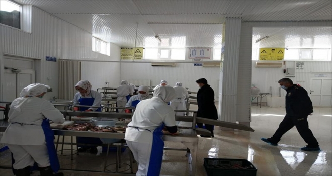 Kaymakam Aydın Erdoğan, balık ürünleri işleme tesisini ziyaret etti