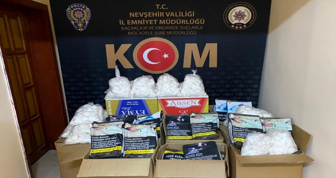 Nevşehir'de tütün kaçakçılığı operasyonu