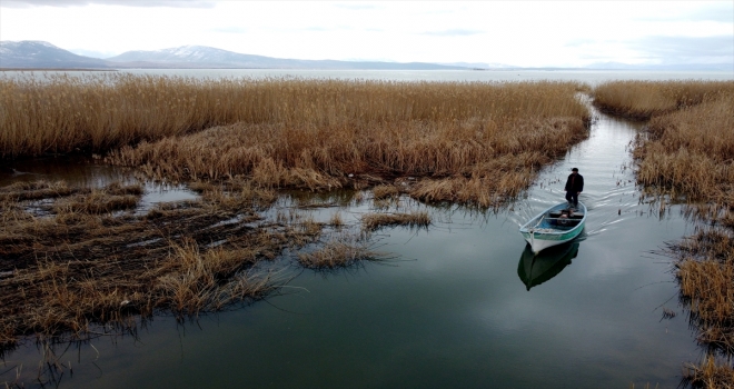 Tatlı su balıkçılarının kış şartlarındaki zorlu mesaisi