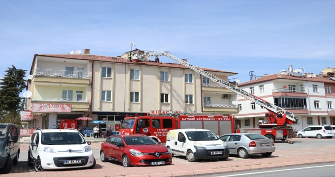 Kayseri'de baca yangını