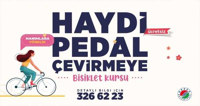 Kepez Belediyesinden kadınlara yönelik ücretsiz bisiklet kursu