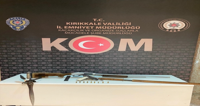 Kırıkkale'de ruhsatsız tabanca ve tüfek bulunduran şüpheli gözaltına alındı