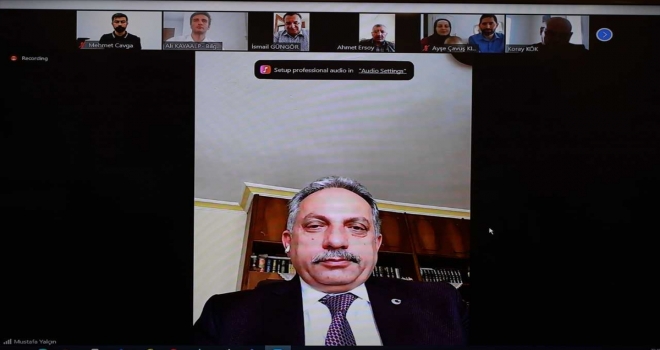 Başkan Mustafa Yalçın, belediye çalışanlarıyla video konferansla bayramlaştı