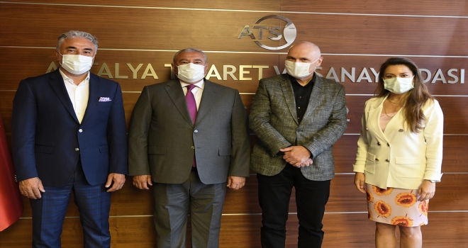 Çekya'nın Ankara Büyükelçisi Vacek, ATSO Başkanı Çetin'i ziyaret etti: