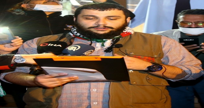 İç Anadolu'da, İsrail polisinin Filistinlilere saldırması protesto edildi