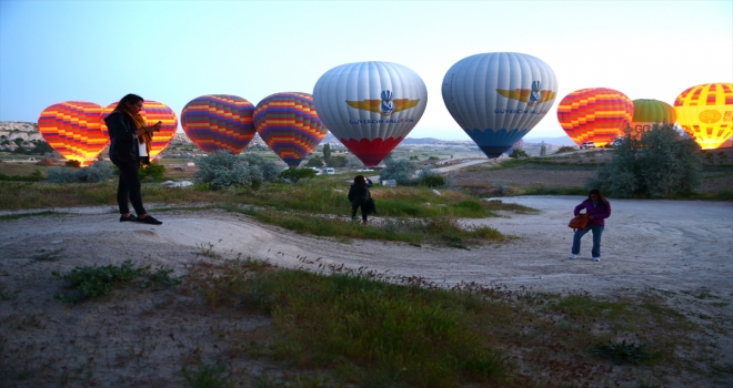 Kapadokya'da sıcak hava balonları 
