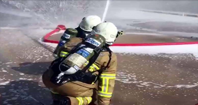 Kırıkkale Belediyesi itfaiye ekipleri rafineride yangın ve kurtarma tatbikatı gerçekleştirdi 