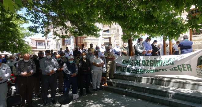 Konya'da Filistinli şehitler için gıyabi cenaze namazı kılındı