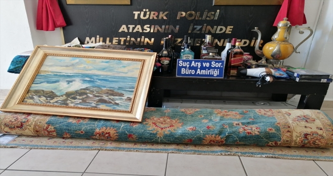 Antalya'da villalardan antika eşya çaldığı öne sürülen zanlı tutuklandı 