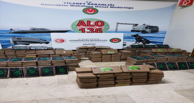 Bakan Muş, Mersin Limanı'nda 463 kilogram kokain ele geçirildiğini bildirdi