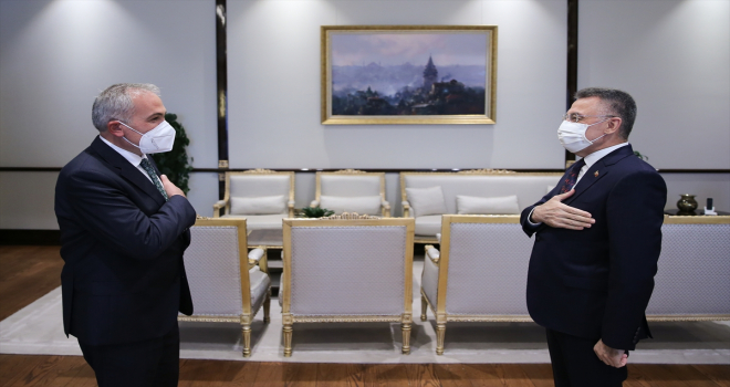 Cumhurbaşkanı Yardımcısı Oktay, Yozgat'ın Boğazlıyan ilçesinden gelen heyetle görüştü 