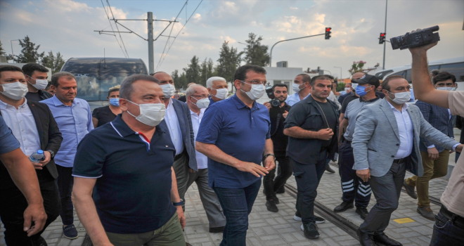 CHP'li 10 büyükşehir belediye başkanı Antalya'da raylı sistem test sürüşüne katıldı