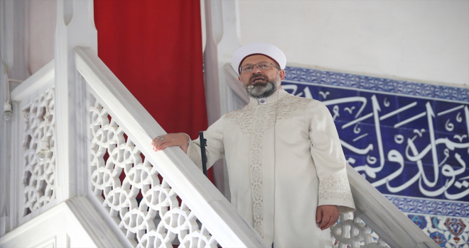 Diyanet İşleri Başkanı Erbaş, Manavgat Külliye Camisi'nde hutbe irat etti: