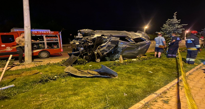 Konya'da otomobil devrildi: 6 yaralı
