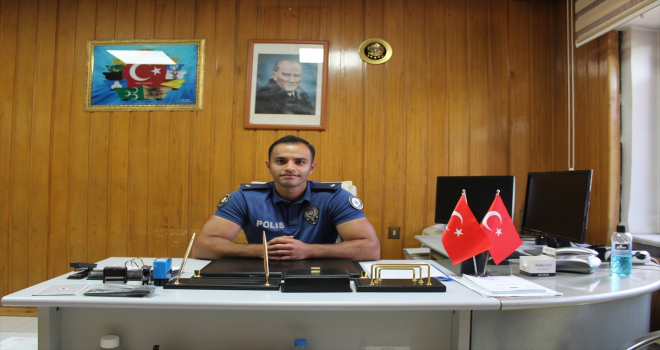 Yeni atanan Yunak Polis Merkezi Amiri Elmas görevine başladı