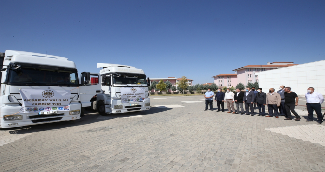 Aksaray'dan selin etkilediği Kastamonu'ya kuru gıda ve su yardımı