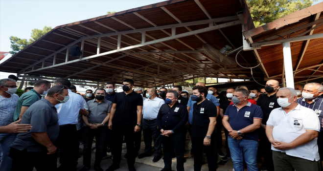Antalya Büyükşehir Belediye Başkanı Muhittin Böcek'in ağabeyi son yolculuğuna uğurlandı