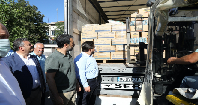 Çubuk'tan orman yangınlarının etkili olduğu Marmaris'e yardım gönderildi