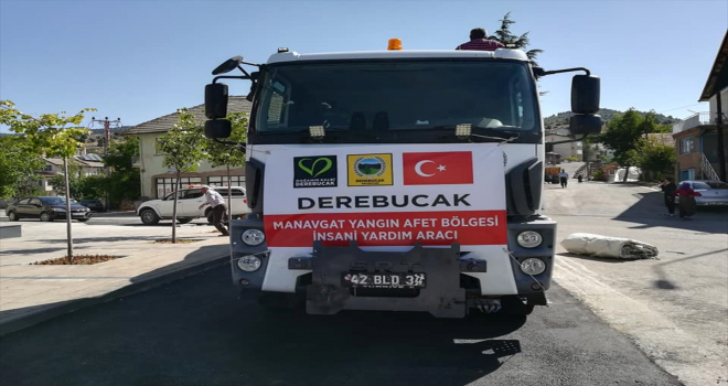 Derebucak'ta Manavgat'taki yangın mağdurları için yardım kampanyası