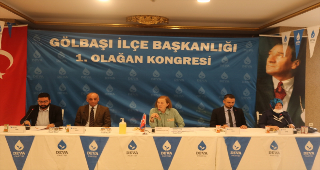 DEVA Partisi'nin Gölbaşı ilçe kongresi yapıldı