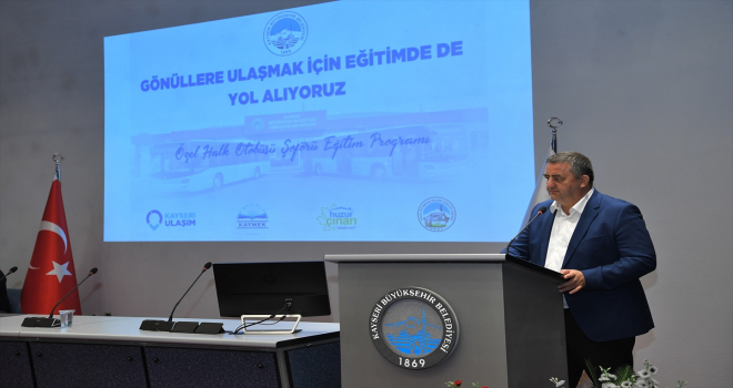 Kayseri'deki 750 özel halk otobüsü şoförüne eğitim verilecek 