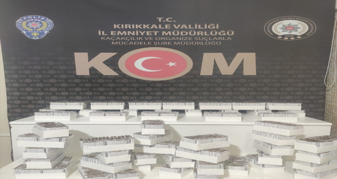 Kırıkkale'de 19 bin makaron ele geçirildi