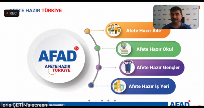 Kırşehir'de kamu personeline afet farkındalık eğitimi verildi