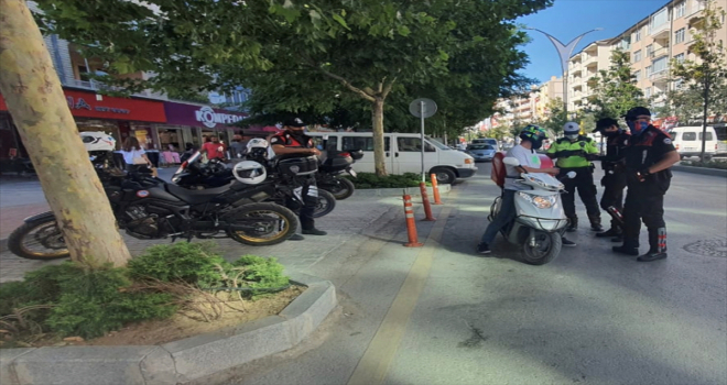Kırşehir'de motosiklet ve motorlu bisiklet denetimi yapıldı