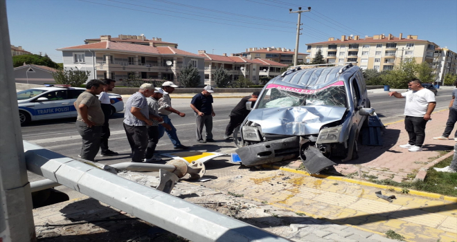Konya'da trafik kazası: 3 yaralı