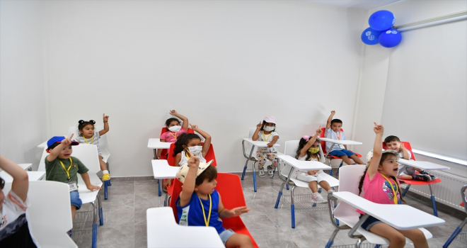 Mamaklı çocuklar hizmete başlayan Trafik Eğitim Park'ında trafik bilinci kazanıyor