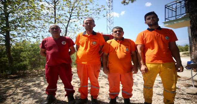 Manavgat'ta canlarını hiçe sayarak alevlerin arasına giren 