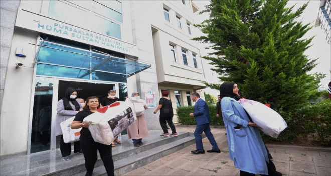 Manavgat'taki yangında çeyizleri yanan Gamze'nin yeni eşyaları Pursaklar'dan yola çıktı