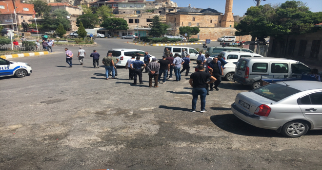 Nevşehir'de birlikte yaşadığı hamile kadını sokakta darbeden kişi gözaltına alındı